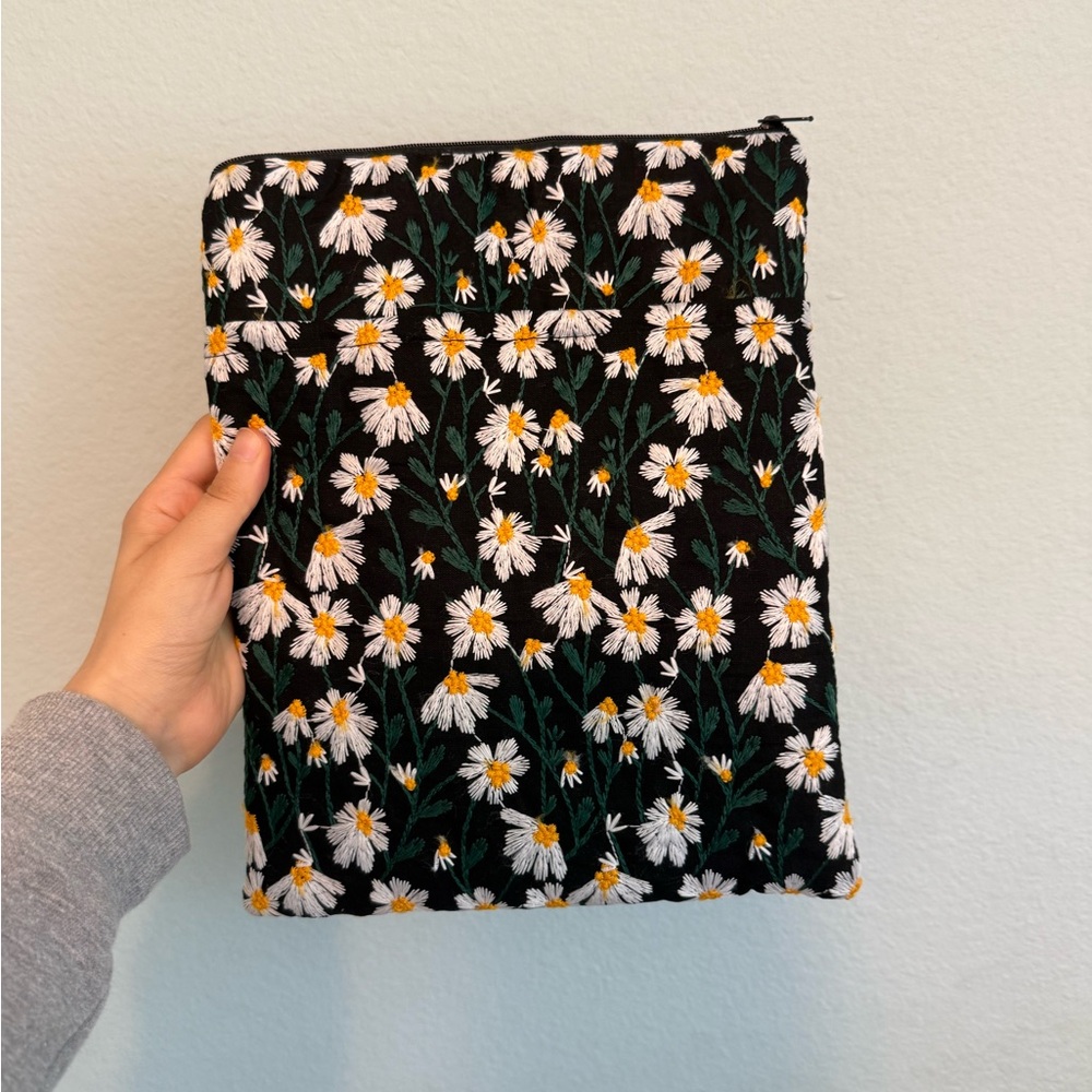 Embroidered Book Sleeve